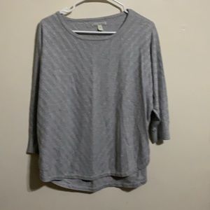 Dana Buchman silver sweater XL